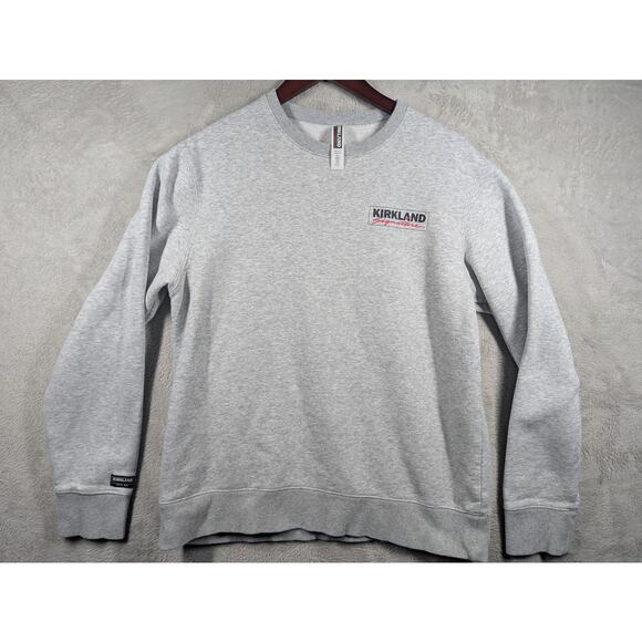Costco Kirkland Signature Pullover Sweatshirt Grey Unisex SMALL Womens Medium - Picture 1 of 8